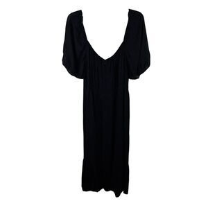 Reformation Black Midi Dress